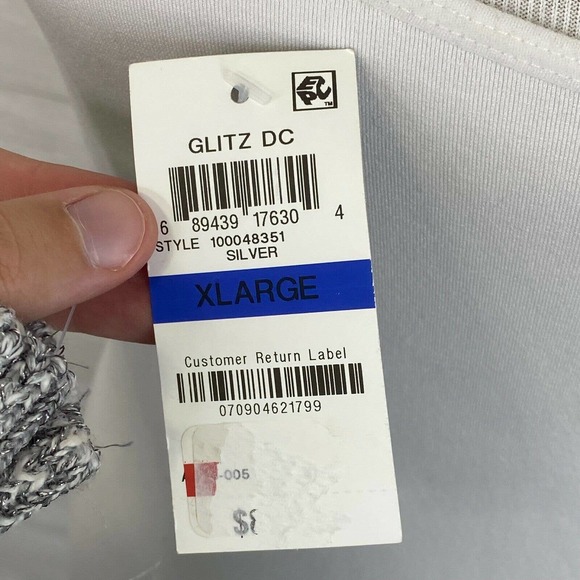 INC GLITZ Off Shoulder Fringe Sweater XL - Picture 5 of 5